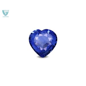 Zafiro Azul de 2.29 Quilates, Gema Natural, Corte Oval Facetado, Diámetro del Orificio de 1mm, Forma de Cojín/Pera, Disponible en Ónix, Ópalo, Aguamarina, Piedras Sueltas - Product Image 1