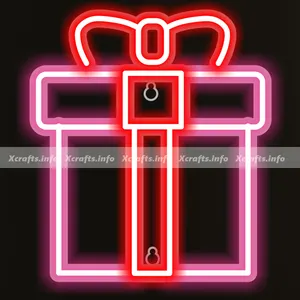 Hộp quà tặng Led Neon bàn: một dấu hiệu Neon giáng sinh-trang trí nhà thiết yếu với đèn LED sáng