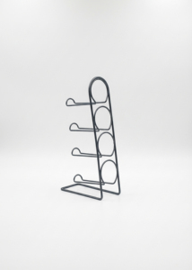 Porte-bouteilles moderne en métal pour comptoir, rangement de bouteilles, outil de bar, design durable, style minimaliste, forme rectangulaire, en fer - Product Image 5