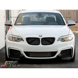 ลิ้นกันชนหน้าคาร์บอนไฟเบอร์ JPMCarbon (2 ชิ้น) สำหรับ BMW F22 M-Sport ปี 2014-2021 ติดตั้งด้วยเทปกาว/สกรู - Product Image 1