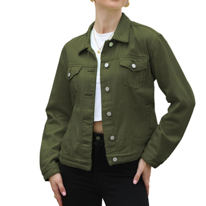 Chaqueta Vaquera para Mujer, Diseño con Botones, Algodón de Alta Calidad, Estilo Urbano, Uso Diario, Ropa de Invierno, Chaqueta Vaquera de Secado Rápido - Product Image 3