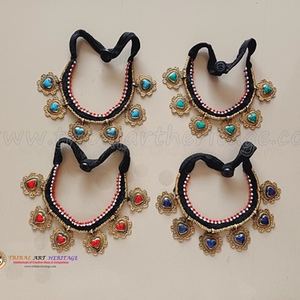 Estilo bohemio hecho a mano Kuchi Tribal gargantilla collar con aspecto Vintage ajuste ajustable joyería étnica para moda y eventos al por mayor - Product Image 2