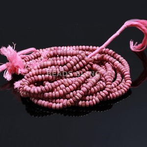 Vente chaude Belle Thulite Rose Naturelle 7mm 8mm Perles En Vrac Brin Rose Thulite Pierres Précieuses Perles Bijoux En Pierre - Product Image 4