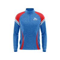 Melange-Sudadera Personalizada de Manga Larga con Cremallera de 1/4 Cuartos para Hombre, Chaqueta de Fútbol de Invierno, Top de Gran Tamaño, Ropa de Fútbol