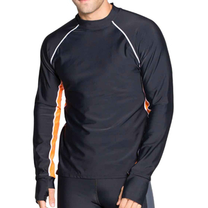 Lo último en camisa de gimnasio de compresión lisa de alta calidad para hombres adultos niños Rashguard ligero Rash Guard mangas completas hombres Rush Guard - Product Image 6