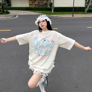 Camiseta de algodón preencogida unisex de 260gsm, bordada, hecha en Vietnam, estilo extragrande, longitud corta, cuadrada, de talla grande, para adolescentes - Product Image 5