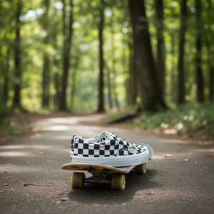 Chaussure de skate Qiniso Checker - Tige en toile légère et respirante à lacets - Product Image 3