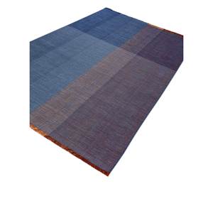 พรมขนสัตว์ทำมือ Tesoro Blue รุ่น Phwl-264 วิสโคส รูปทรงสี่เหลี่ยมผืนผ้า สำหรับทางเดินและข้างเตียง เหมาะสำหรับวัยรุ่น ใช้ในห้องนั่งเล่นและห้องนอน - Product Image 2