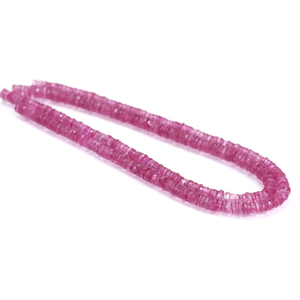 Cuentas Heishi de Cuarzo Arcoíris Rosa Intenso, Piedras Preciosas AAA (7-8mm) para la Fabricación de Joyería - Product Image 4