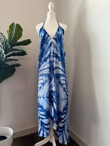 Vestido de algodón de verano para mujer con bordado Floral Diseño de moda y decoración de botones Top transpirable sin mangas para mujer - Product Image 4