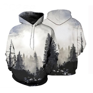 Vente en gros, 100% coton, Sweats à capuche blancs, Logo personnalisé, polaire, mode, sweat-shirt décontracté, imprimé unisexe uni - Product Image 1