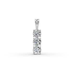 Pendentif goutte minimaliste 1,50 ct avec 3 diamants de laboratoire, fabriqué à la main pour l'élégance et le style - Product Image 6