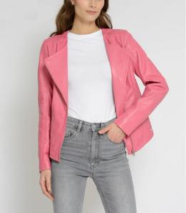 <b>Women's</b> <b>Top</b> Trending Sheep Skin Stylish Short Jackets Vintage Lightweight Winter <b>Warm</b> Breathable Zipper Slim Fit for Autumn - Product Image 1