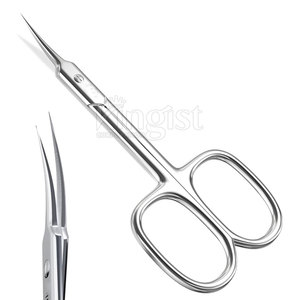 Sharp Precision Cuticle Scissors With Slim <b>Grip</b> For Easy Trim <b>Control</b> Fine Curved Cuticle Scissors With Durable Blades - Product Image 1