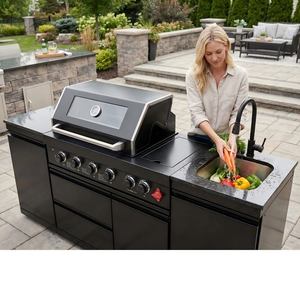 Nuevas Ofertas en EE. UU., Entrega Rápida en 7 Días, Youya, Cocinas Exteriores de Acero Inoxidable 304, Gabinetes, Parrilla para Barbacoa, Cocina Móvil Modular para Exteriores - Product Image 4