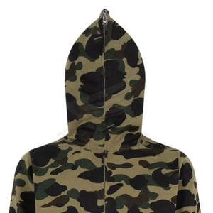 Ropa de calle de alta calidad, sudaderas con cremallera de cara completa, ropa de invierno, sudaderas con cremallera de cara completa, Sudadera con capucha mezclada de algodón hecha a medida - Product Image 4