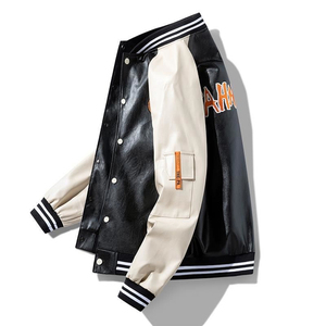 Unisex Custom Made Winter Varsity Jacket <b>Stand</b> Collar Wholesale Wool Supply Men's Casual Wear Students Sports <b>Fans</b> - Product Image 3