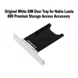 ถาดใส่ซิมการ์ดสีขาวของแท้สำหรับโนเกีย ลูเมีย 800 อุปกรณ์เสริมสำหรับจัดเก็บข้อมูลระดับพรีเมียม - Product Image 2
