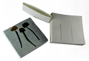 Nuevas Tarjetas Impresas con Diseño Offset en Papel Hecho a Mano, con Aspecto Pintado a Mano con Acuarelas, Papelería y Tarjetas Ecológicas - Product Image 3