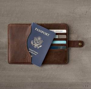 En cuir Passeport Voyage Titulaire - Product Image 3