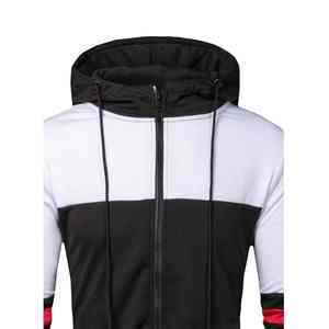 2025 nouveauté tricoté Polyester personnalisé coupe-vent à capuche pantalons de survêtement ensemble col rond survêtement respirant hiver survêtement décontracté - Product Image 4