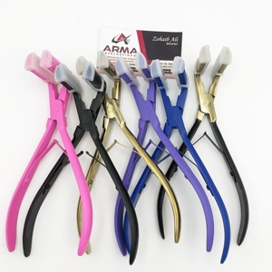 Kit de extensión de cabello de cinta de microeslabones profesional Logotipo personalizado Color negro Acero inoxidable sostenible Premium Acero inoxidable - Product Image 1