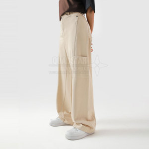 Custom Made Latest Style <b>Men</b> Casual <b>Lightweight</b> 100% Cotton Breathable <b>Cargo</b> <b>Trousers</b> OEM Service High Quality Straight - Product Image 3