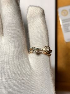 แหวนเพชรแท้ทองคำ 14K สำหรับงานหมั้น งานแต่งงาน วันครบรอบ หรืองานเลี้ยง พร้อมใบรับรอง IGI - Product Image 3