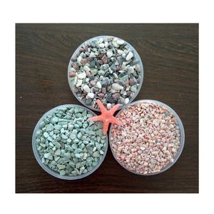 Vaso di piante artificiali decorazione multicolore colorato piccoli ciottoli di ghiaia - Product Image 3