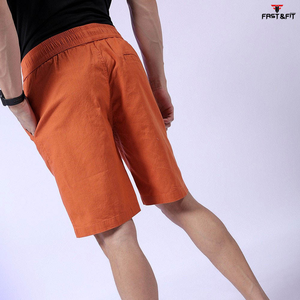 กางเกงขาสั้นสำหรับผู้ชายกางเกงวิ่งออกกำลังกายแบบลำลองสีพื้นแห้งเร็วกันน้ำระบายอากาศได้สำหรับฤดูร้อน - Product Image 3