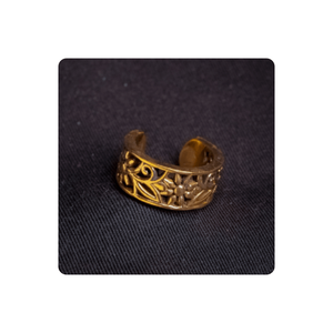 Vintage Antique Luxury Brass Jewelry Personalized 37x8mm <b>Stainless</b> <b>Steel</b> <b>Rings</b> <b>for</b> <b>Women</b> - Product Image 4