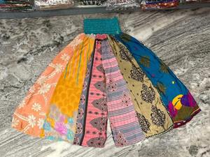 Prix de gros soie patch couche palazo pantalon boho hippie soie unisexe pantalon taille libre pantalon - Product Image 3