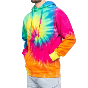 เสื้อฮู้ดมัดย้อมสำหรับผู้ชายพิมพ์ลายแบบกำหนดเองเสื้อสเวตเตอร์ซักสไตล์สำหรับแฟชั่นฤดูใบไม้ร่วง - Product Image 5