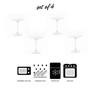 Elegante vidrio transparente Martini Copa de cóctel Diseño moderno Venta caliente para clubes Bodas Uso de catering - Product Image 6