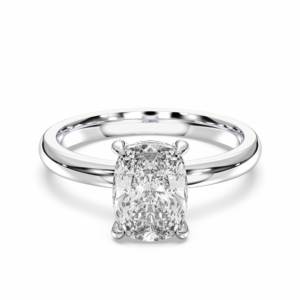 E-F เพชร2.16กะรัต/VVS-VS เพชรเม็ดกลมเพชรโมอิสซาไนท์สำหรับผู้หญิงแหวนสลักชื่อโซลิแทร์ผลิตด้วยเงิน - Product Image 5