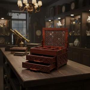 Boîte à bijoux en bois personnalisable et éco-responsable avec design sur mesure pour les magasins de détail, les boutiques de cadeaux et les commandes en gros - Product Image 5