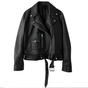 Super nouvelle veste en cuir longue asymétrique marron pour femmes entièrement personnalisée avec deux poches à fermeture éclair et deux poches à rabat - Product Image 6