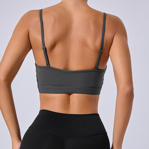 Buy Removable Straps Sports Bra for Women Two in <b>One</b> Running Fitness <b>Top</b> High quality sports bra 2026 - Product Image 6