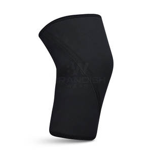 Best Quality Solid Color Weightlifting <b>Knee</b> <b>Sleeves</b> Breathable Fabric with Custom Logo New Trendy <b>Knee</b> <b>Sleeves</b> For Gym - Product Image 2