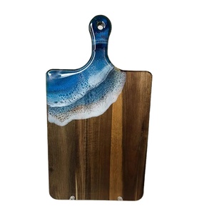 กระดานเสิร์ฟชีสเรซิ่น & ผักไม้/ถาดชาร์คิวรี่จานไม้เลเซอร์โลโก้ทรงสี่เหลี่ยมผืนผ้าออกแบบได้ตามต้องการ - Product Image 1
