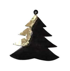 Campanas de decoración navideña en forma de bola redonda Acabado de color negro Top Trending Festival Árbol Decoración Campanas colgantes - Product Image 4