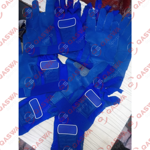 Guantes de béisbol Fusion de color blanco y rojo de alta calidad Servicio OEM Guantes de bateo de béisbol de cuero Cabretta duraderos - Product Image 5