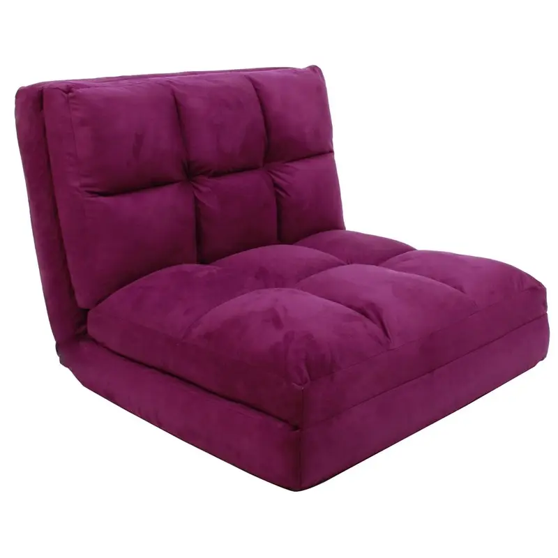 Loungie Micro-Suede 5-Position verstellbarer Cabrio Flip Chair Sleeper Schlafsaal Bett Couch Liege Sofa