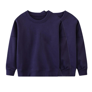 Ropa para Niños, Sudadera con Capucha para Niños Pequeños con Logotipo Personalizado, Color Azul Marino, Sudadera Holgada de Algodón y Felpa para Niños 2026 - Product Image 5