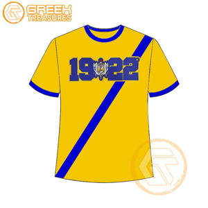 Camiseta de Sororidad Sigma Gamma Rho para Mujer, 100% Algodón Jersey, Transpirable, de Secado Rápido, Antiarrugas, Cuello Redondo, Manga Corta, Venta al Por Mayor - Product Image 4