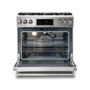 Forno a <span class=keywords><strong>Gas</strong></span> Indipendente Hyxion in Acciaio Inox da <span class=keywords><strong>36</strong></span> Pollici con 6 Bruciatori, Display LCD e Pannello Touch per Uso Domestico - Product Image 5