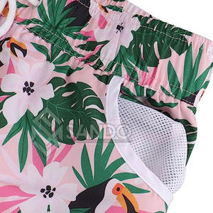 กางเกงขาสั้นชายหาดผู้หญิงทรงปกติ น้ำหนักเบา ผ้าฝ้าย 100% แห้งเร็ว สวมใส่สบาย ระบายอากาศได้ดี เหมาะสำหรับใส่ลำลอง มีเชือกผูกเอว - Product Image 4