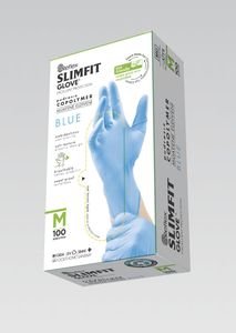 Powder-Free Copolymer Examination <b>Gloves</b> Eco Friendly Slimfit White Color - Product Image 3