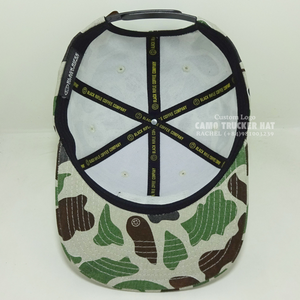 Hot Selling Camouflage Snapback Caps 6 Panel Gorras Woven Patches Printed Inner <b>Tapes</b> Closure Tag Vietnam Headwear Sporty Unisex - Product Image 4
