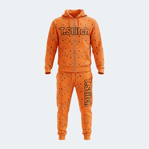 Fabricante profesional de conjuntos deportivos para hombre de alta calidad con cremallera completa en las mangas, a la moda, de secado rápido, con logotipo y diseño personalizados. - Product Image 6